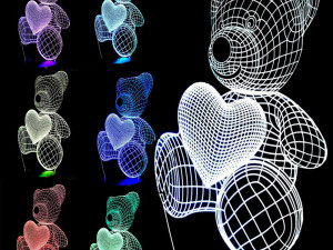 blueprints bear for laser cutting 3D Model