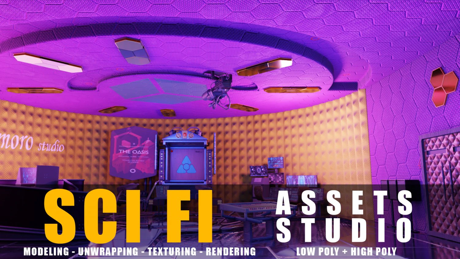 sci fi assets studio pack 3D Model .c4d .max .obj .3ds .fbx .stl .blend 