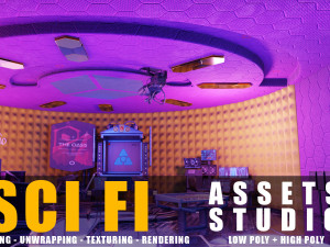 sci fi assets studio pack 3D Модель