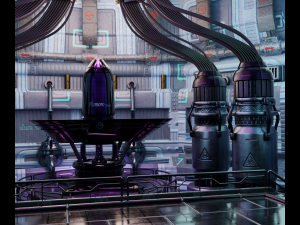 sci fi lab assets low and high poly texture 3D 모델