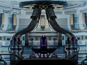 sci fi lab assets low and high poly texture 3D 모델