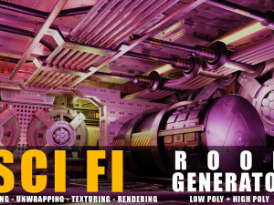 generator room scifi 3D Модель