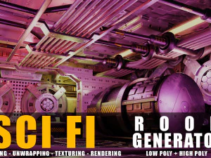ジェネレータールームサイエンスフィクション 3Dモデル