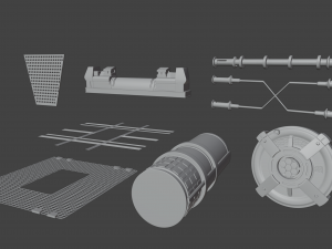generator room scifi 3D Модель