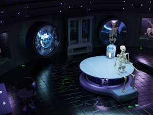 sci fi lab assets low and high poly with texture game ready 3D 모델