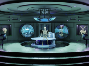 sci fi lab assets low and high poly with texture game ready 3D 모델