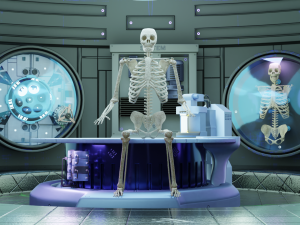 sci fi lab assets low and high poly with texture game ready 3D 모델