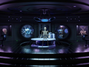 sci fi lab assets low and high poly with texture game ready 3D 모델