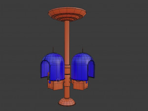twin phone station old game ready street assets low poly and high poly 3D Model