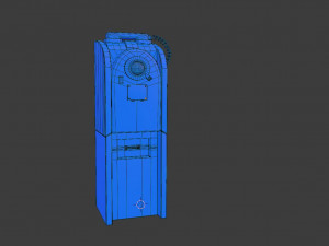 phone station old game ready street assets low poly and high poly 3D Модель