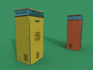 news stand series old game ready street assets low poly and high poly 3D Model