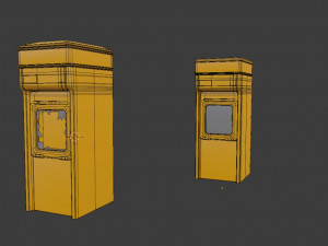 news stand series old game ready street assets low poly and high poly 3D मॉडल