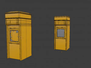 news stand series old game ready street assets low poly and high poly 3D Model
