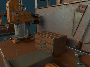 industrial work assets game ready low poly and high poly vol 2 3D 모델