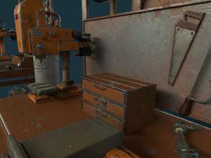 industrial work assets game ready low poly and high poly vol 2 3D Model