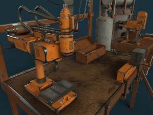 industrial work assets game ready low poly and high poly vol 2 3D 모델