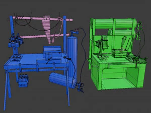 industrial work assets game ready low poly and high poly vol 2 3D Model
