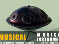 hang drum musical instruments full detail low poly and high poly 3D Models