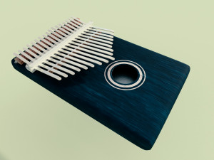 kalimba musical instruments full detail low poly and high poly Modelo 3D