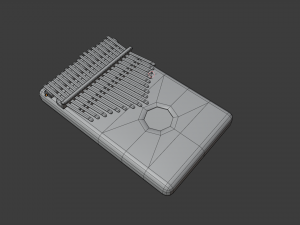 kalimba musical instruments full detail low poly and high poly Modelo 3D
