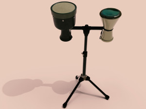 zarb tempo instruments full detail low poly and high poly 3D-Modell