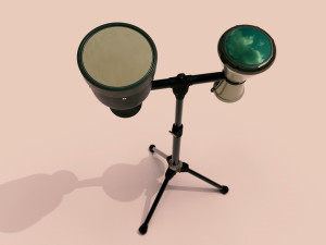 zarb tempo instruments full detail low poly and high poly 3D-Modell