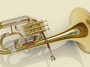 15 musical instruments collection full detail low poly and high poly 3D मॉडल