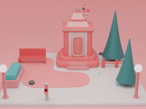 house fantasy building collection cartoon city 3D Модель