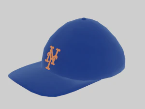 gorra de b&eacute;isbol de los mets de nueva york Modelo 3D