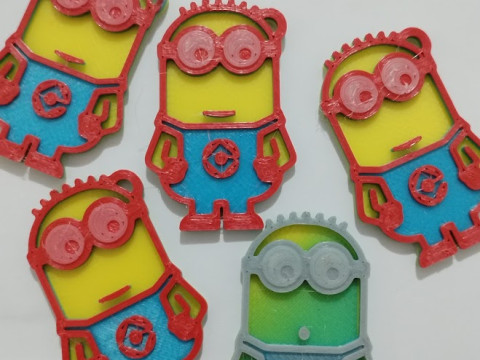 Cute and Colorful Minion Keychains 3D प्रिंट मॉडल