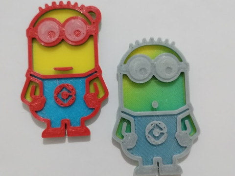 Cute and Colorful Minion Keychains 3D प्रिंट मॉडल