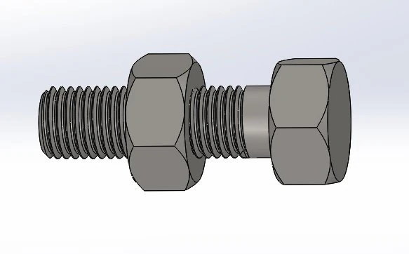 nut bolt 3D Print Model .c4d .max .obj .3ds .fbx .stl .blend 