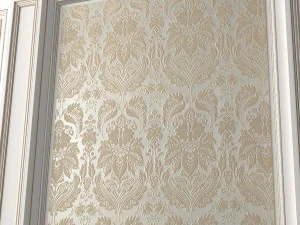 wall paneling classic wallpaper 3D Model