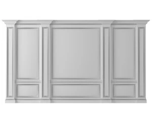 wall paneling classic wallpaper 3D Model
