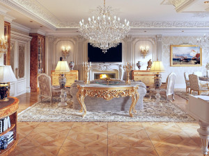 wall paneling classic wallpaper 3D-Modell