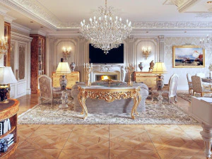 wall paneling classic wallpaper 3D Model