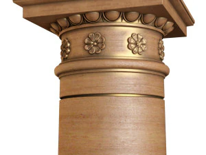 classical rustic columns 3D Model
