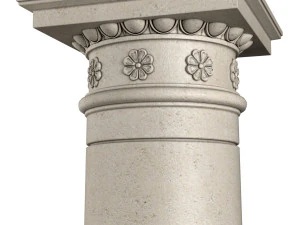 classical rustic columns 3D Model