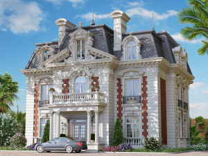 entrance classic door 3D Model