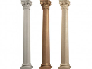 classical round columns 3D Model