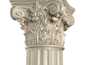 classical round columns 3D Model