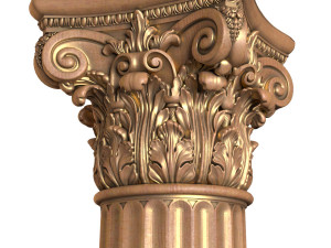 classical round columns 3D Model