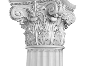 classical round columns 3D Model
