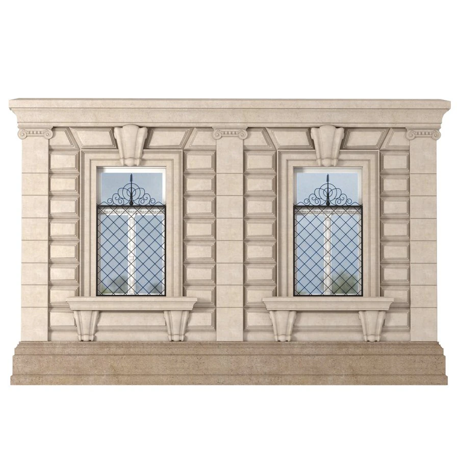 classic rusticated facade 3D Model .c4d .max .obj .3ds .fbx .stl .blend 