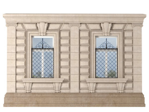 classic rusticated facade 3D Model