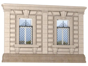 classic rusticated facade 3D Model