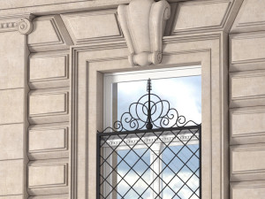 classic rusticated facade Modèle 3D
