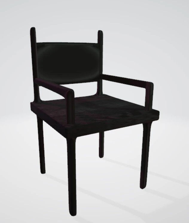 chair dark 3D Model .c4d .max .obj .3ds .fbx .stl .blend 
