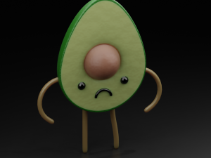 sad avacado 3D Принт Модель