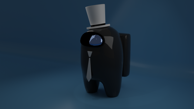 among us gentleman 3D Model .c4d .max .obj .3ds .fbx .stl .blend 